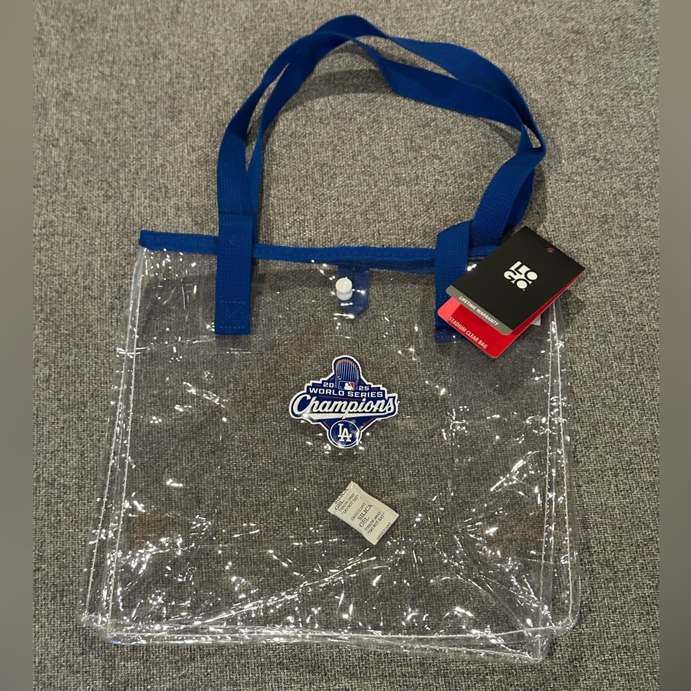 NWT Los Angeles Dodgers 2025 World Series Champions Stadium Clear Tote Bag